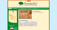 Desktop Screenshot of baumbachhof.de